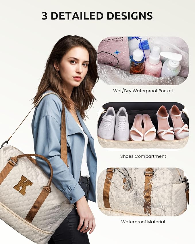 Gifts for Teen-Girls-Initial Duffle Bag - Image 6