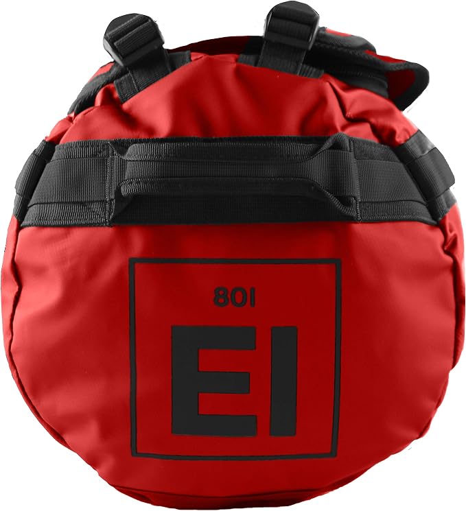 Element Equipment Trailhead Duffel Bag Shoulder Straps Waterproof Red Small - Image 3