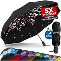 TUMELLA Strongest Windproof Travel Umbrella, Small Strong but Light Portable by Tumella