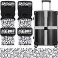 2 Pack Luggage Straps for Suitcases, Adjustable Travel Belt by ZHOMA