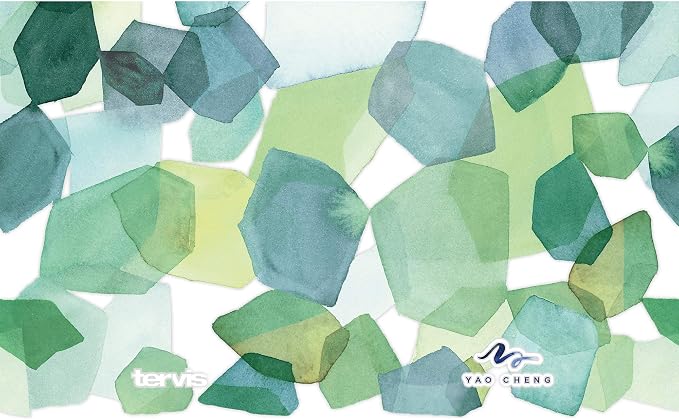 Tervis Yao Cheng Green Crystal Made in USA Double Walled Insulated Tumbler Travel Cup Keeps Drinks Cold & Hot, 16oz 4pk, Green Collection - Image 2