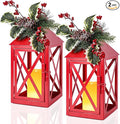 Christmas Lanterns Decorative Outdoor, Waterproof 14.2" Decorative Christmas by WonderSolar