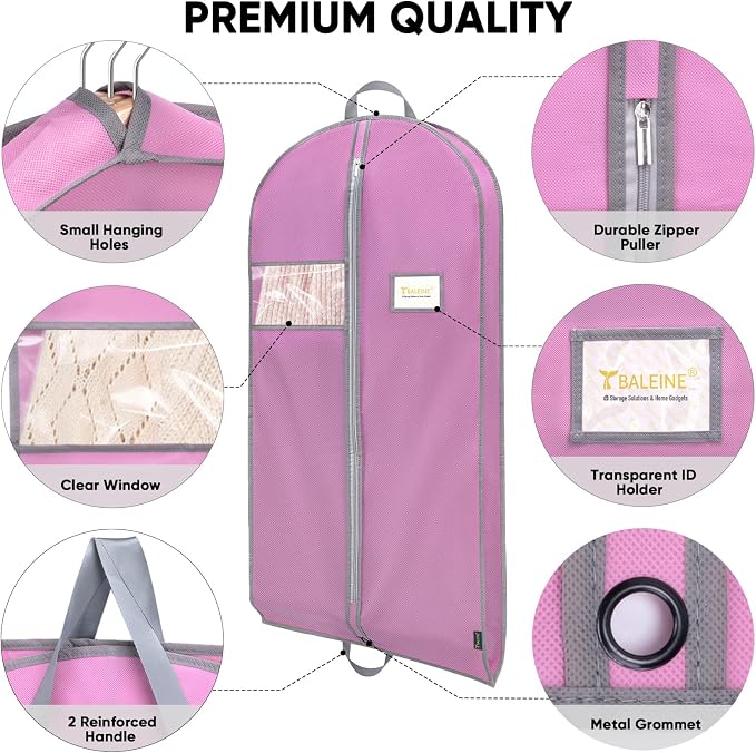 BALEINE 5PK Heavy Duty Garment Bag - Image 5