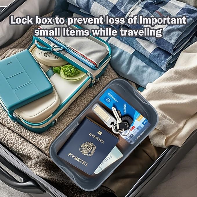 SANIDIKA Lockable Storage Box, Medicine Lock Box, Medical Lockbox, Cell Phone - Image 9