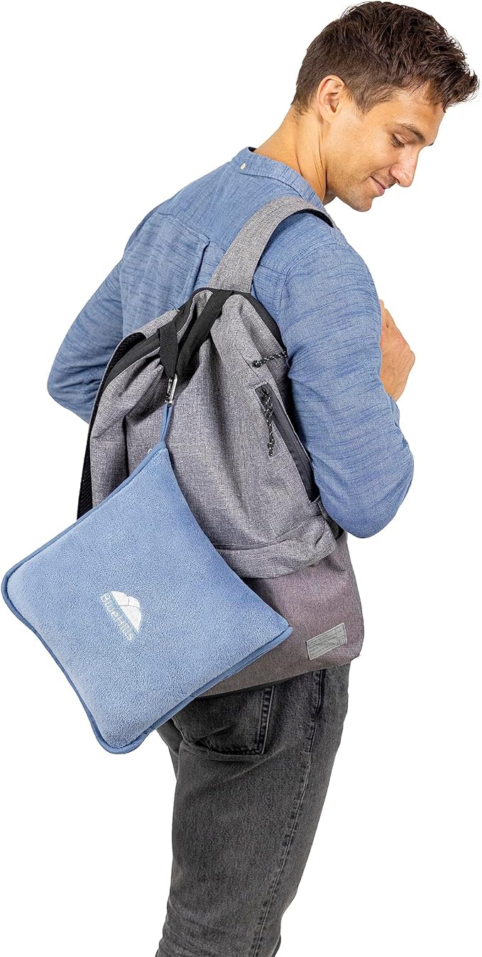BlueHills Premium Soft Long Travel Blanket Pillow - Image 8