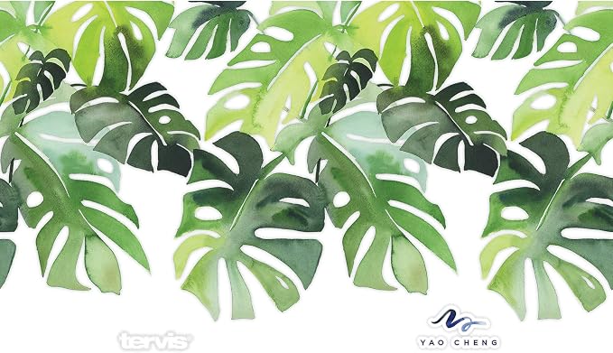 Tervis Yao Cheng Green Crystal Made in USA Double Walled Insulated Tumbler Travel Cup Keeps Drinks Cold & Hot, 16oz, Philodendron - Image 2