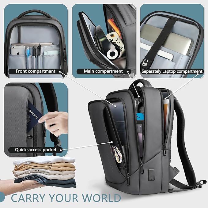 hk Laptop Backpack for Men - Image 3