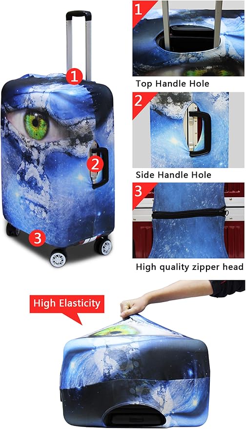 Tiger Travel Luggage Covers 18-21 Inch Spandex Suitcase Protectors - Image 6