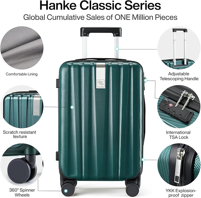 Hanke Luggage Sets 2 piece Carry On Luggage - Image 3
