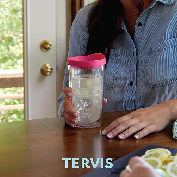 Tervis Tropical Animal Collection Made in USA Double Walled Insulated Tumbler Travel Cup Keeps Drinks Cold & Hot, 16oz, Turtle - Image 7