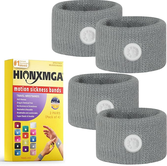 Motion Sickness Bands/Acupressure Nausea Wristband by HIONXMGA
