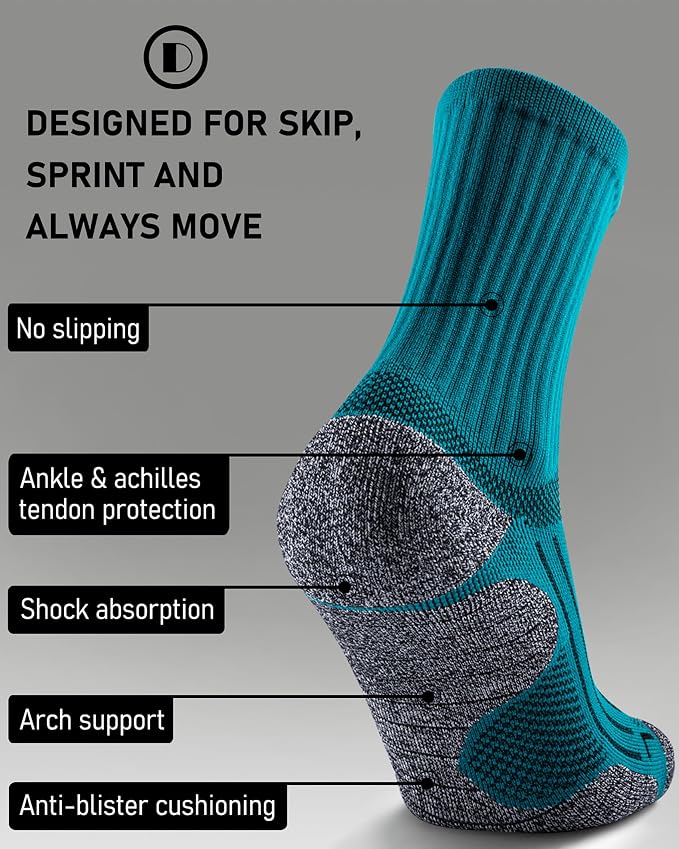 Elite Cushioned Compression Mid-crew Socks 4-Pack - Image 3