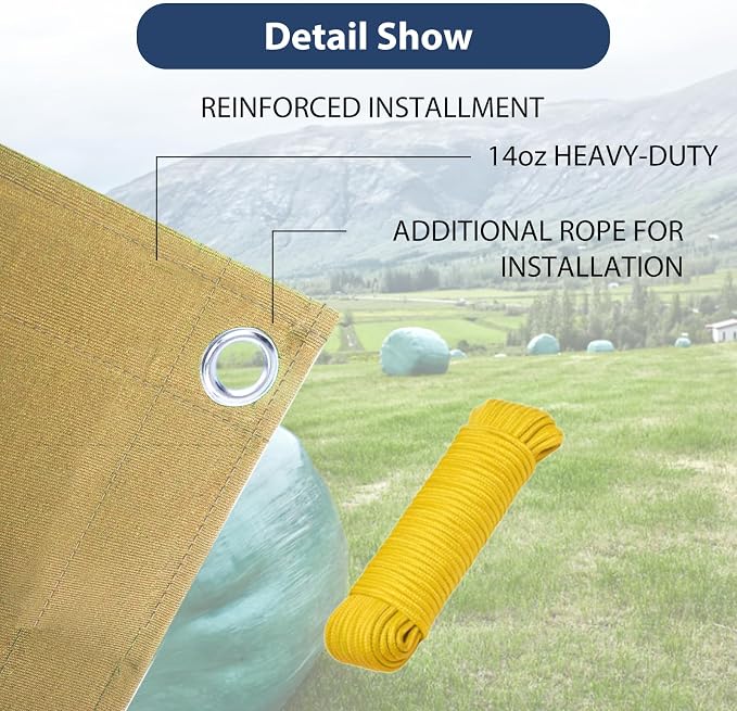 6’x8’ Canvas Tarps Heavy Duty Waterproof Tarpaulins - Image 5