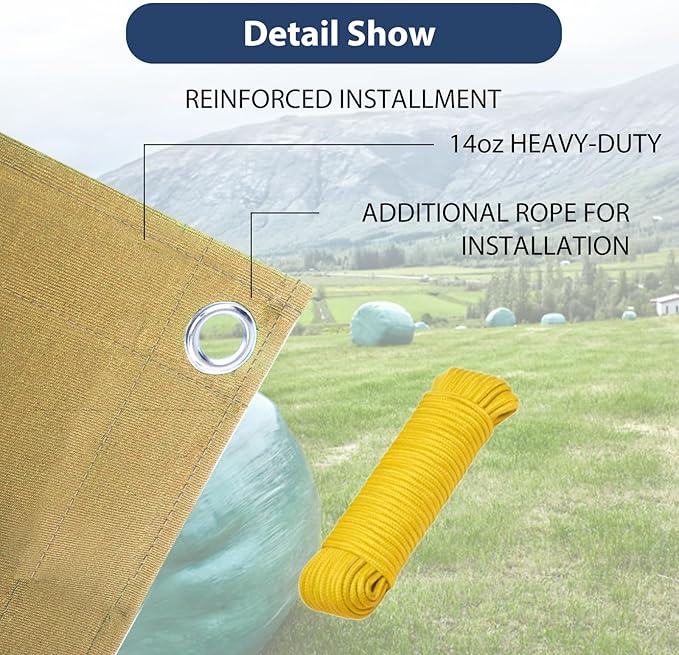 20’x20’ Canvas Tarp Heavy Duty Water Resistant Tarpaulins - Image 5