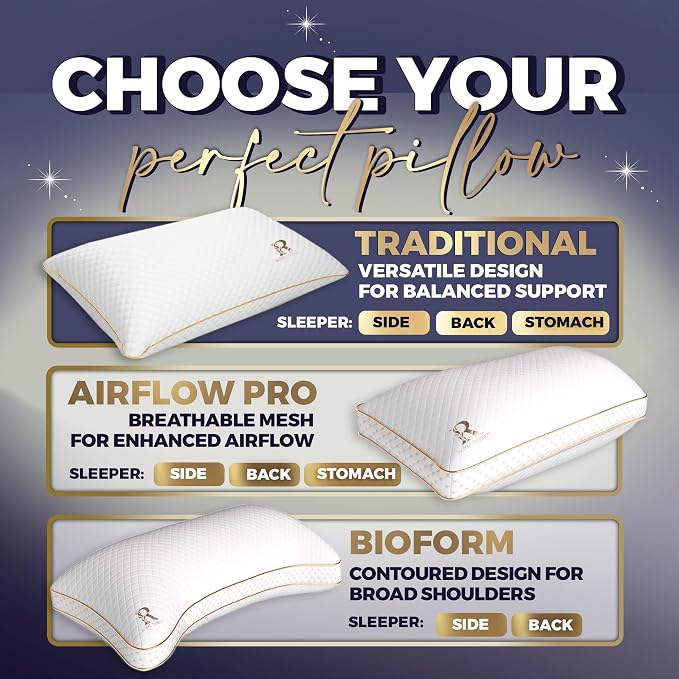 Royal Therapy King Memory Foam Pillows, Medium Firm - Image 6
