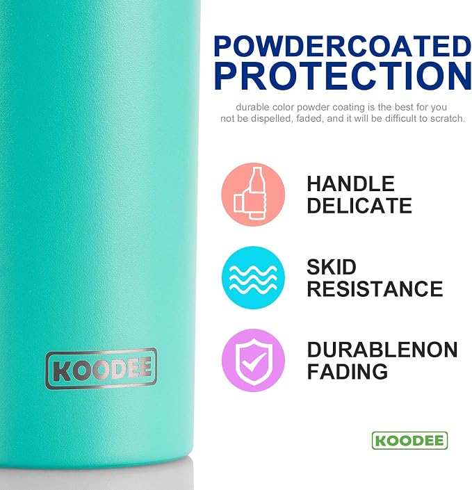 koodee 20 oz Skinny Tumbler Stainless Steel Double Wall Insulated Water Tumbler - Image 4