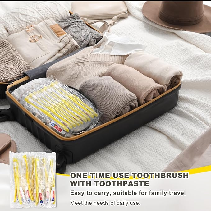 100pcs Disposable Toothbrushes - Image 5