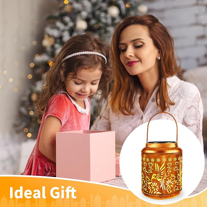 Brizled Hummingbird Solar Lanterns, 2 Pack Outdoor Lanterns Christmas Birthday - Image 8