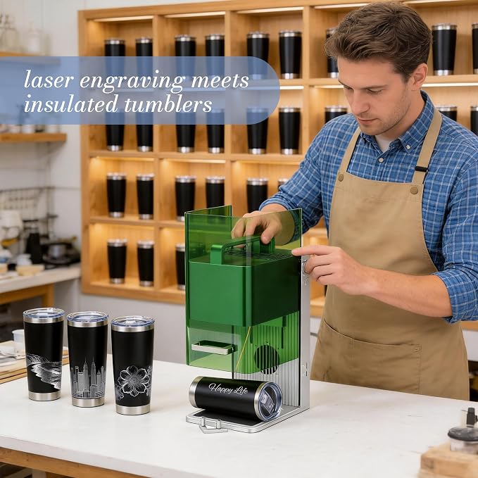 Joyclub Tumblers Bulk Laser Engraving Blanks Easy Carry 12 Pack 20 oz Tumblers Black Stainless Steel Tumblers with Lids Straws and Brushes for Car Commute DIY Gifts Team Family Use - Image 5