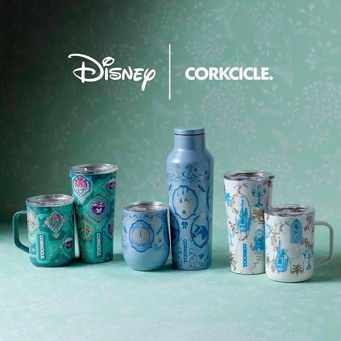 Corkcicle Stemless Insulated Wine Glass Tumbler - Beverages Cold 6 Hours & Hot 3 Hours - Stainless Steel - Easy-Grip - Summer Drinkware Gift - Keeps Drinks Ice - 12 oz - Princess Cinderella - Image 8