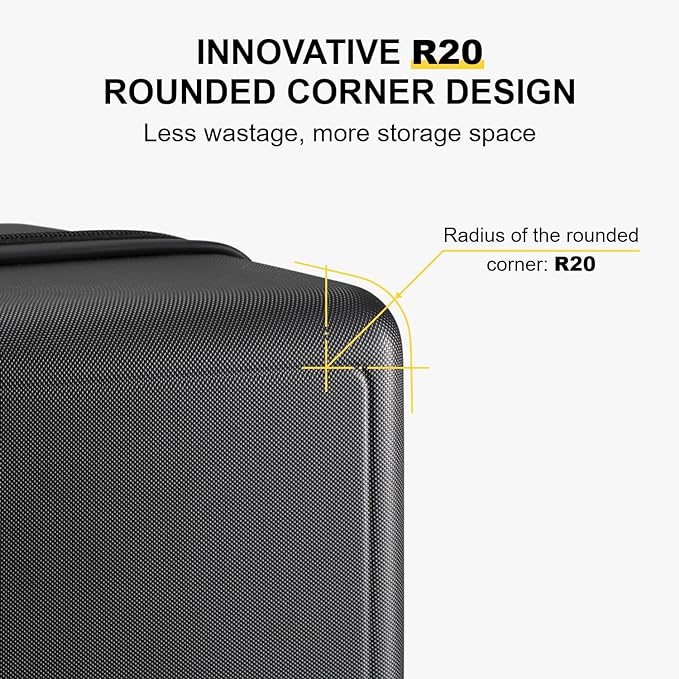 LEVEL8 Luggage Sets 2 Piece, 20/28 inch Hardshell Suitcases Sets, Lightweight - Image 5