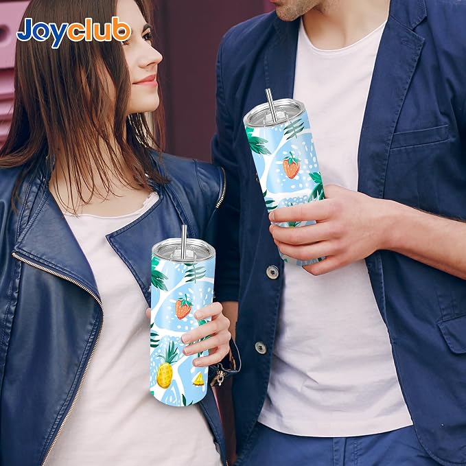 Joyclub Sublimation Tumblers 30 oz Blank Tumblers for Sublimation Skinny Bulk Double Wall Insulated Cups with Individually Gift Boxed and Shrink Wrap Films for Heat Transfer 10 Pack - Image 4