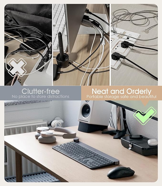 35Pcs Nearockle Reusable Cable Ties, Adjustable Silicone Cord Organizer Small - Image 5