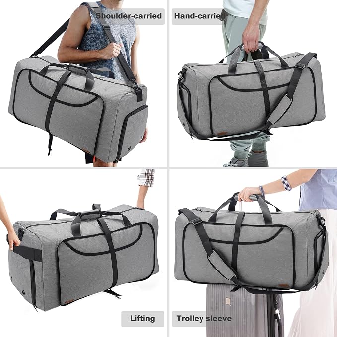 120L Duffle Bag for Travel, Large Foldable Waterproof Travel Duffel Bags - Image 6