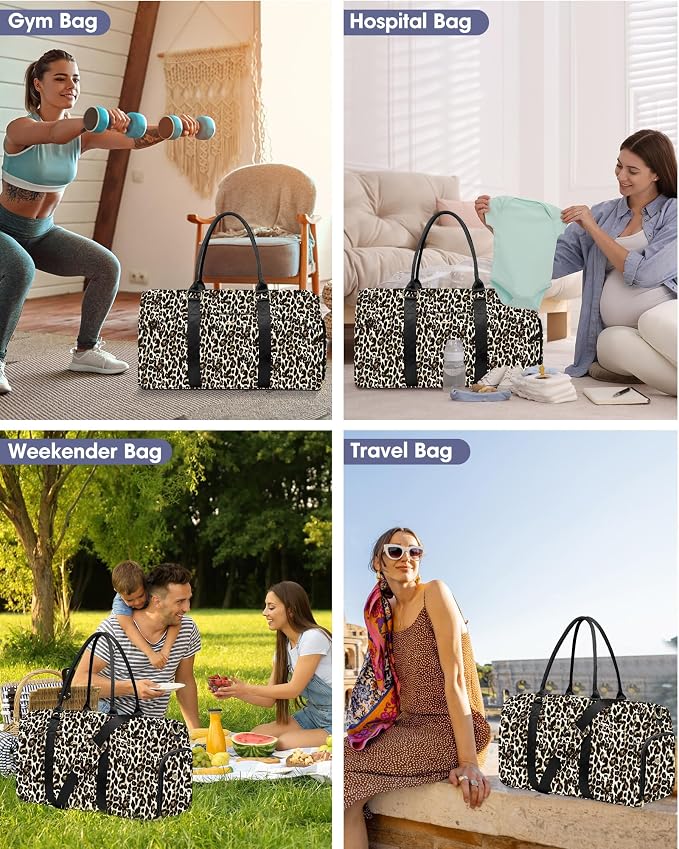 Women Duffle Weekender Travel Bag: Large Duffel Bags - Image 4
