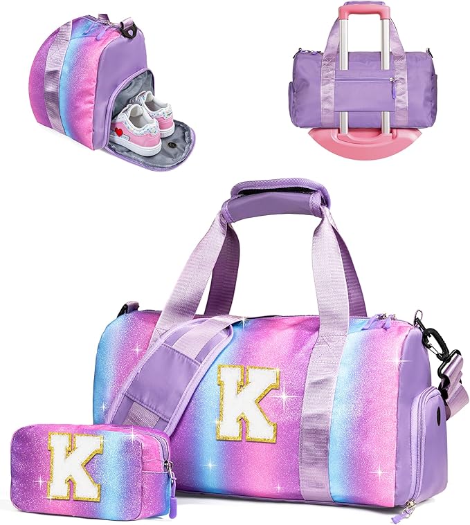 Girls Cheer Up Gifts-Girl Gym Bag by Vogewood