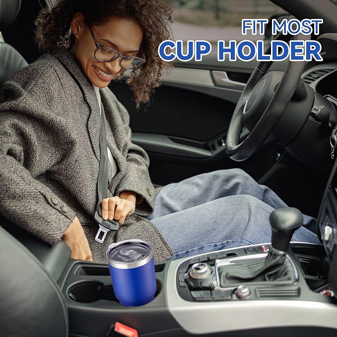 30 oz Tumbler with Lid Stainless Steel Tumblers Bulk Vacuum Insulated Cup Reusable Powder Coated Travel Mug Double Wall Leak Proof Cups Keep Cold Drinks for 12 Hours Blue, Set of 8 - Image 3