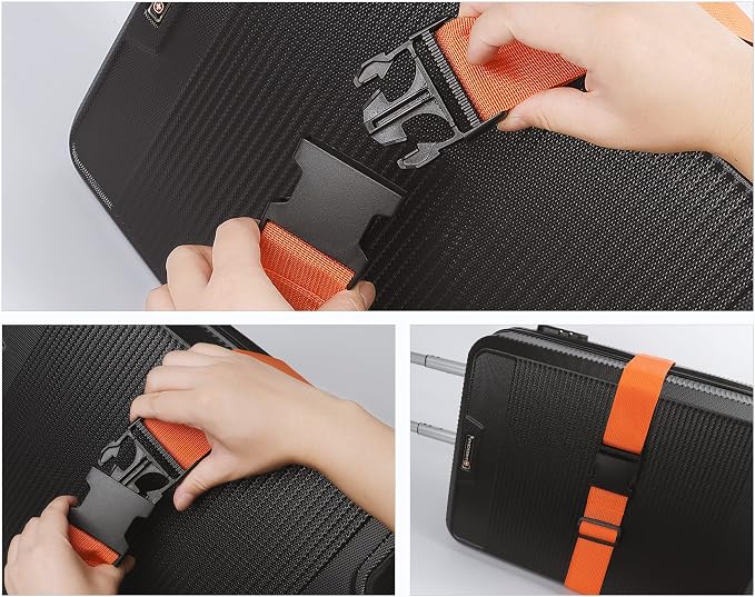 2Pcs Luggage Straps for Suitcase Travel Accessories TSA Approved, 80In Long - Image 8