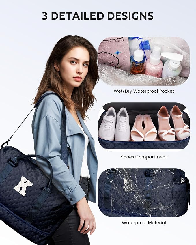 Gifts for Teen-Girls-Initial Duffle Bag - Image 6