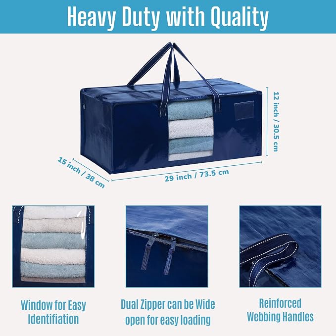 VENO 6 Pack Moving Bags Extra Large Storage Bags - Image 3
