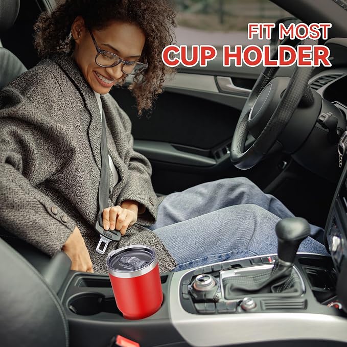 30 oz Tumbler with Lid Stainless Steel Tumblers Bulk Vacuum Insulated Cup Reusable Powder Coated Travel Mug Double Wall Leak Proof Cups Keep Cold Drinks for 12 Hours Red, Set of 12 - Image 3