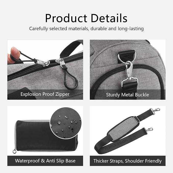 TOPDesign Gym Bag for Women & Men, Unisex Duffel Bag - Image 7