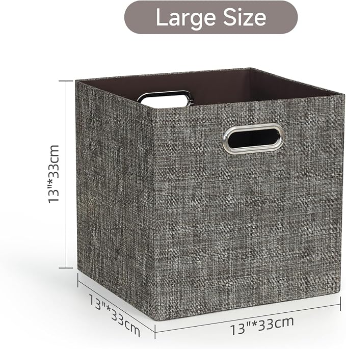 Posprica Storage Basket Bins, 13×13 Foldable Storage Boxes Containers - Image 2