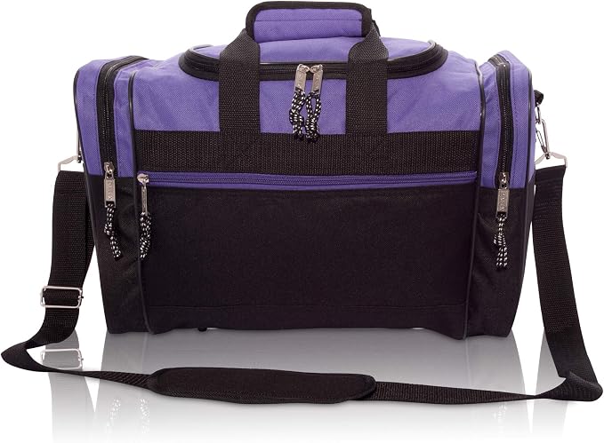 DALIX 17" Blank Duffle Bag Duffel Bag Travel Size Sports Durable Gym Bag - Image 2