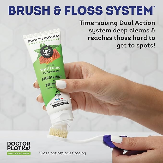 MOUTHWATCHERS Soft Flossing Folding Travel Toothbrush, 2 Pack, Ultra Clean - Image 4