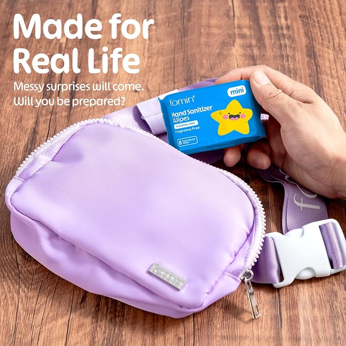 Fomin Mini Hand Sanitizer Wipes 30 Pack - Image 6