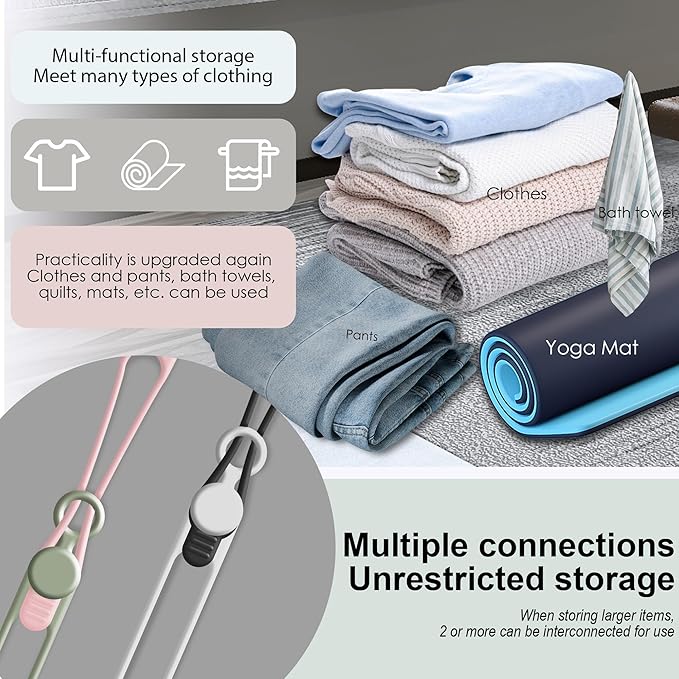 Nearockle 24Pcs Silicone Cable Straps Cord Organizer - Image 4