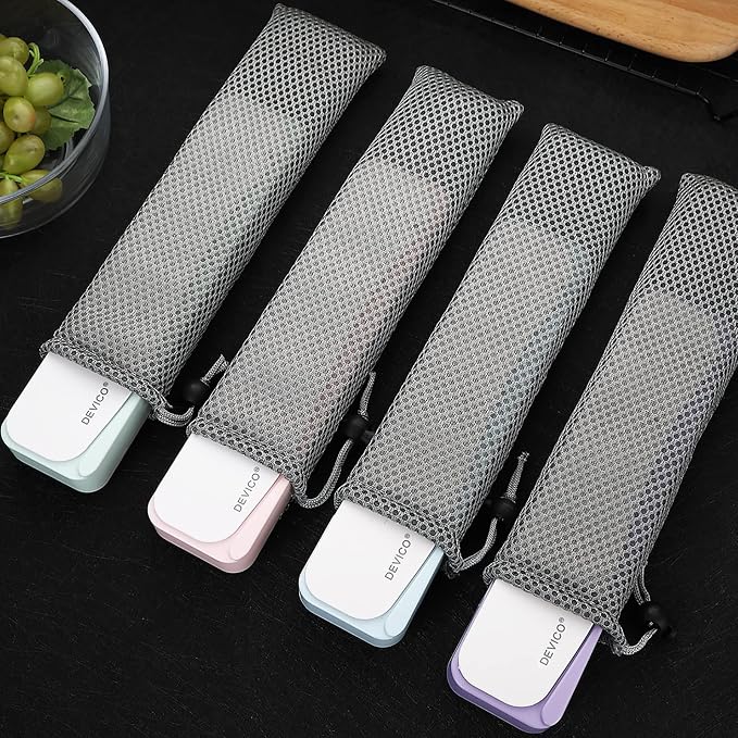 DEVICO Travel Utensils With Case, 18/8 Stainless Steel Camping Utensils - Image 7