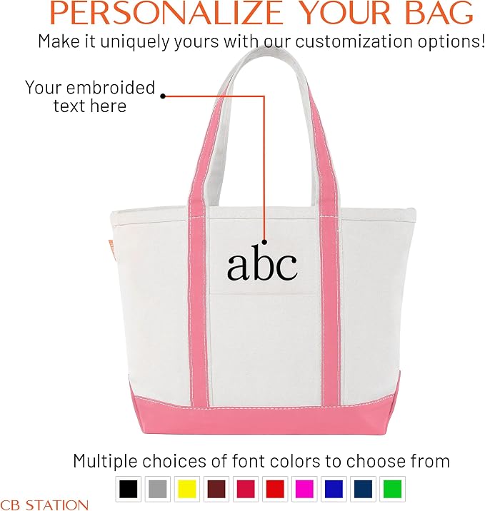 CB STATION Medium Classic Canvas Tote Bag - Image 8
