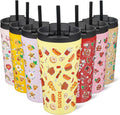 BJPKPK 18oz Tumbler With lid And Straw Stainless Steel Travel Coffee Mug Insulated Tumblers Cups,Yummy by BJPKPK