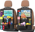 Backseat Car Organizer with Touch Screen, Kick Mats Back Seat Protector with 10 by Oneyus