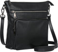 HESHE Crossbody Bags for Women Leather Handbags Designer Shoulder Purse by HESHE