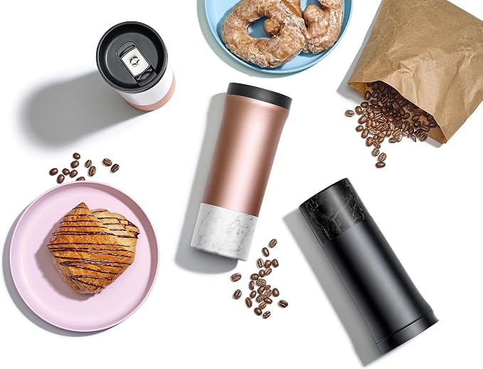 Ello Miri 16oz Vacuum Insulated Stainless Steel Travel Mug, Leak-Proof Slider Lid, Keeps Hot for 5 Hours, Perfect for Coffee or Tea, BPA-Free, Fits Most Cupholders, Holiday Gift, Black - Image 7
