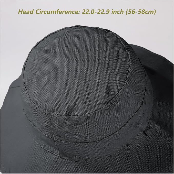 vidsel Womens Sun Hats Wide Brim Reversible Bucket Cotton Hat Packable Summer - Image 7