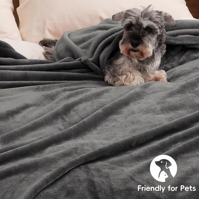 PHF Ultra Soft Fleece Blanket Queen Size, No Shed No Pilling Luxury Plush Cozy - Image 5