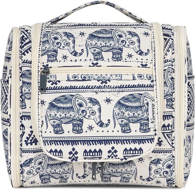 Narwey Hanging Toiletry Bag for Women Travel Makeup Bag Organizer Toiletries by Narwey